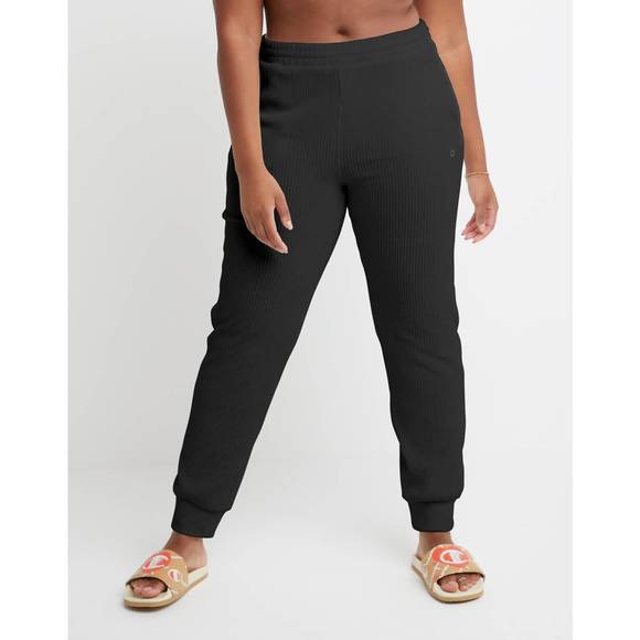 NEW CHAMPION women's corduroy joggers in black - Picture 1 of 1